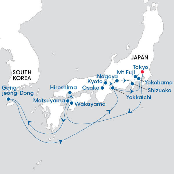 Ultimate Japan Discovery Route Map